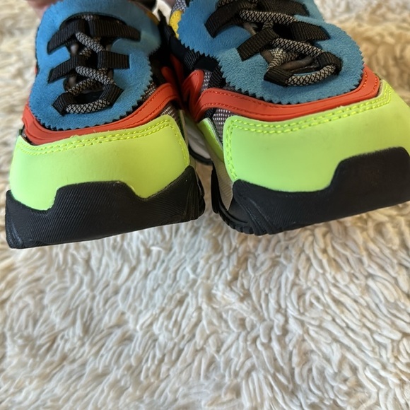 Javi Swiftly Shoes Sneakers Blu/Red/YLW Kids TD US Size 7C - Picture 7 of 15